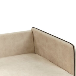 Beliani Corner Sofa 3 Seater Altan Velvet Beige Left Hand - thumbnail 9