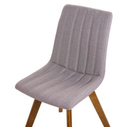 Beliani Set Of 2 Dining Chairs Calgary Fabric Taupe - thumbnail 8