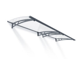 Canopia By Palram Altair 3000 Grey Door Canopy, (H)17.5Cm (W)302Cm (D)91.5Cm