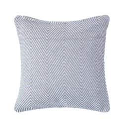 Homescapes Cotton Grey Halden Chevron Cushion Cover, 60 X 60 Cm - thumbnail 1
