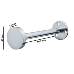 A.unique Home Pair Of Stud End Holdbacks With Fittings - Nickel - thumbnail 4