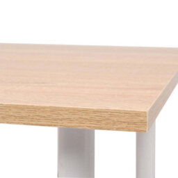Berkfield Modern Dining Table 120X60X73 Cm Oak And White - thumbnail 4