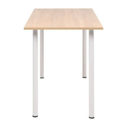 Berkfield Modern Dining Table 120X60X73 Cm Oak And White - thumbnail 3