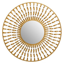 Orsina Versatile Wall Mirror, Elegant Round Shaped Wall Mirror, Sleek And Slim Wall Mirror, Lightweight Wall Mirror