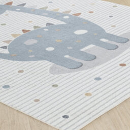 Livabliss Lillian-Kids Beige Blue Orange Grey Washable Rug For Children's Rooms 140 X 200 Cm Easy Care, Non Shedding - thumbnail 6
