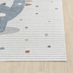Livabliss Lillian-Kids Beige Blue Orange Grey Washable Rug For Children's Rooms 140 X 200 Cm Easy Care, Non Shedding - thumbnail 5