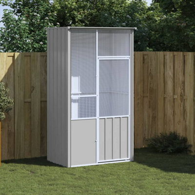 Walplus Bird Cage Grey 115X78X200 Cm Galvanised Steel - image 1