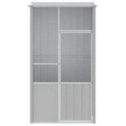 Walplus Bird Cage Grey 115X78X200 Cm Galvanised Steel - thumbnail 3