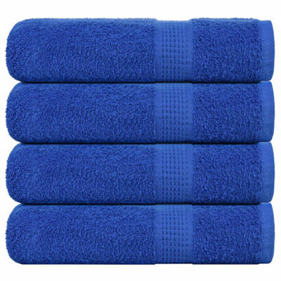 Berkfield Shower Towels 4 Pcs Blue 70X140 Cm 360 Gsm 100% Cotton - image 1