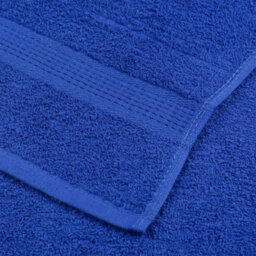 Berkfield Shower Towels 4 Pcs Blue 70X140 Cm 360 Gsm 100% Cotton - thumbnail 6