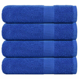 Berkfield Shower Towels 4 Pcs Blue 70X140 Cm 360 Gsm 100% Cotton