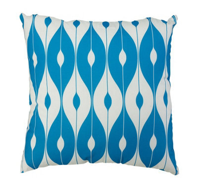 "Glendale Garden & Leisure Outdoor Scatter Cushions 12"" X 12"" Light Blue Pattern"
