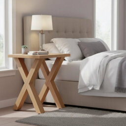 2Pcs Wooden X-Shaped Chair Legs Frame Legs For Dining Stool & Bench 44Cm - thumbnail 4