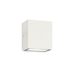 Ideal Lux Argo Led Outdoor Cubic Up & Down Wall Light White Ip65, 4000K - thumbnail 1