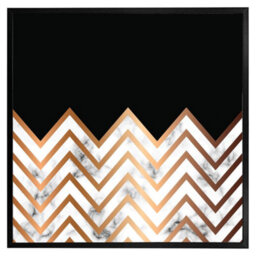 "Andrew Lee Marble Zig Zag Pattern (Picutre Frame) / 16X16"" / Grey" - thumbnail 3
