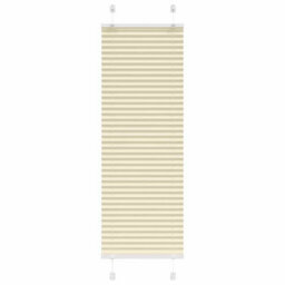 Berkfield Pleated Blind Cream 40X150 Cm Fabric Width 39.4 Cm Polyester
