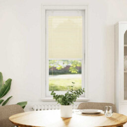 Berkfield Pleated Blind Cream 40X150 Cm Fabric Width 39.4 Cm Polyester - thumbnail 2