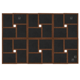 Berkfield Collage Photo Frame For 24X(10X15 Cm) Picture Dark Brown Mdf - thumbnail 3