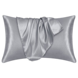 Ameha Silver Stain Silk Pillowcase Soft Anti Wrinkle Envelop Closure Pillow Cover For Hair & Skin Friendly 50X75Cm 4 Pair - thumbnail 6