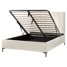 Beliani Bedroom Set Boucle Sezanne 160 X 200 Cm (Eu King Size) Off-White - thumbnail 7