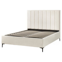 Beliani Bedroom Set Boucle Sezanne 160 X 200 Cm (Eu King Size) Off-White - thumbnail 8
