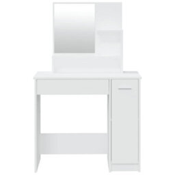 Walplus Dressing Table With Mirror White 86.5X35X136 Cm - thumbnail 6
