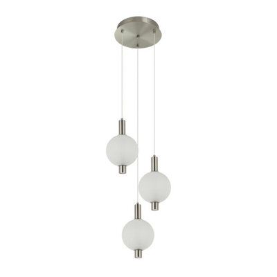 Luminosa Lighting Luminosa Lenti Cluster Pendant Ceiling Light Nickel 3000K Warm White - image 1