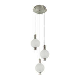 Luminosa Lighting Luminosa Lenti Cluster Pendant Ceiling Light Nickel 3000K Warm White