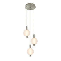 Luminosa Lighting Luminosa Lenti Cluster Pendant Ceiling Light Nickel 3000K Warm White - thumbnail 4