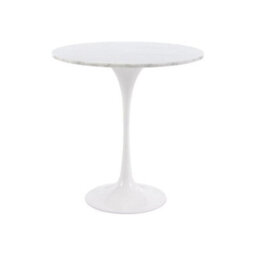 Fusion Living Marble Tulip Circular Side Table