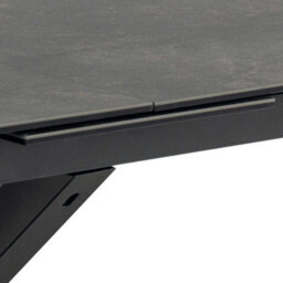Wyld Haus Perth 200 240Cm Black Ceramic Extendable Dining Table With Industrial Metal Legs - thumbnail 6