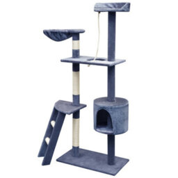 Walplus Cat Tree With Sisal Scratching Posts 150 Cm Dark Blue - thumbnail 3