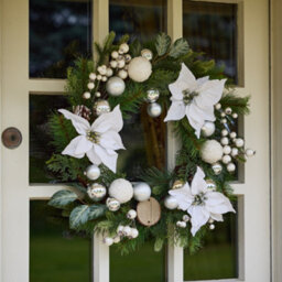 Dibor Valley Snowdrift Festive Decor Autumn-Winter Wreath Front Door Christmas Wreath 42Cm