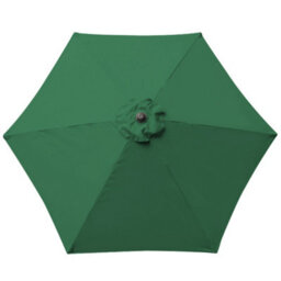 VRUC Garden 2.5M Parasol Umbrellas Outdoor Sun Shade Tilt And Crank Handle Green With Base - thumbnail 3