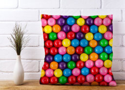 Warren Reed Designer Brightly Colored Gum Balls Cushions 45Cm X 45Cm - thumbnail 2