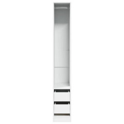 Vidaxl Wardrobe White 30X50X200 Cm Engineered Wood - thumbnail 4