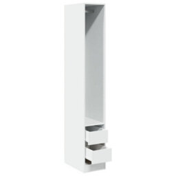 Vidaxl Wardrobe White 30X50X200 Cm Engineered Wood - thumbnail 5