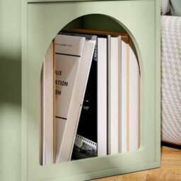 Wyld Haus Nimayo Light Green Bedside Table With 2 Open Compartments 40 X 30 X 60 Cm - thumbnail 7