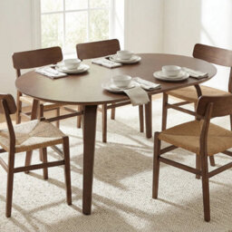Birchstone Retro Walnut Effect 4-6 Seater Oval Dining Table - 140Cm - thumbnail 9