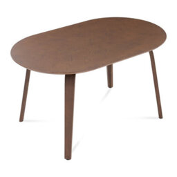 Birchstone Retro Walnut Effect 4-6 Seater Oval Dining Table - 140Cm - thumbnail 2