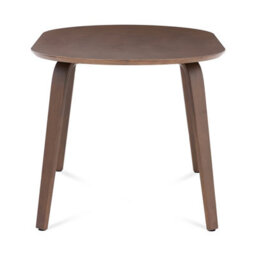 Birchstone Retro Walnut Effect 4-6 Seater Oval Dining Table - 140Cm - thumbnail 3