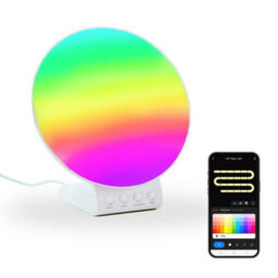Valuelights Smart Sunrise Alarm Clock Wake Up Lamp, Dual Alarms And Snooze Function, Natural Sounds With 2-In-1 Wireless Charger