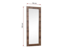 Arte Elegant Denver Mirror In Oak Monastery Frame - Versatile Wide Reflective Décor - W560mm X H1500mm X D20mm - thumbnail 2