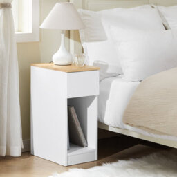 Sobuy Fbt111-Ii-Nw, Bedside Table Nightstand Side Table End Table Sofa Table Coffee Table,wood Effect,w25.2Xd40Xh60 - thumbnail 2