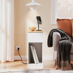 Sobuy Fbt111-Ii-Nw, Bedside Table Nightstand Side Table End Table Sofa Table Coffee Table,wood Effect,w25.2Xd40Xh60 - thumbnail 8