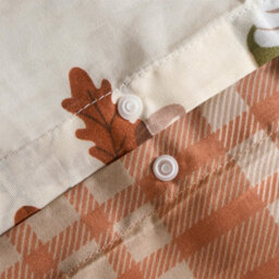 OHS Autumn Gonk Reversible Check Duvet Cover Set With Pillowcase - thumbnail 4