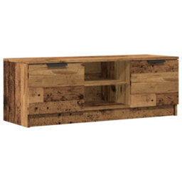 Berkfield Tv Cabinet Old Wood 102X35X36.5 Cm Engineered Wood - thumbnail 2