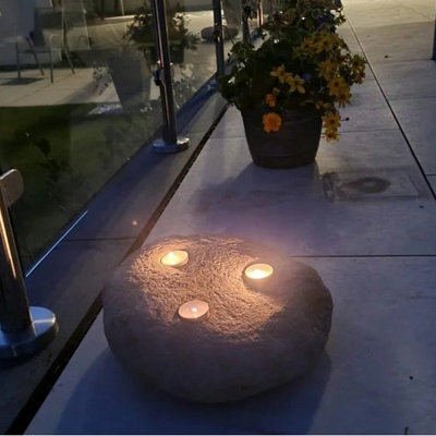 Erth Stone 10 X 3-Hole Candle Stones 300-400mm