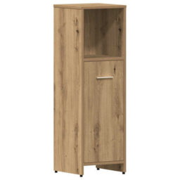 Berkfield 4 Piece Bathroom Furniture Set Artisan Oak Engineered Wood - thumbnail 7