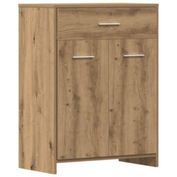 Berkfield 4 Piece Bathroom Furniture Set Artisan Oak Engineered Wood - thumbnail 6